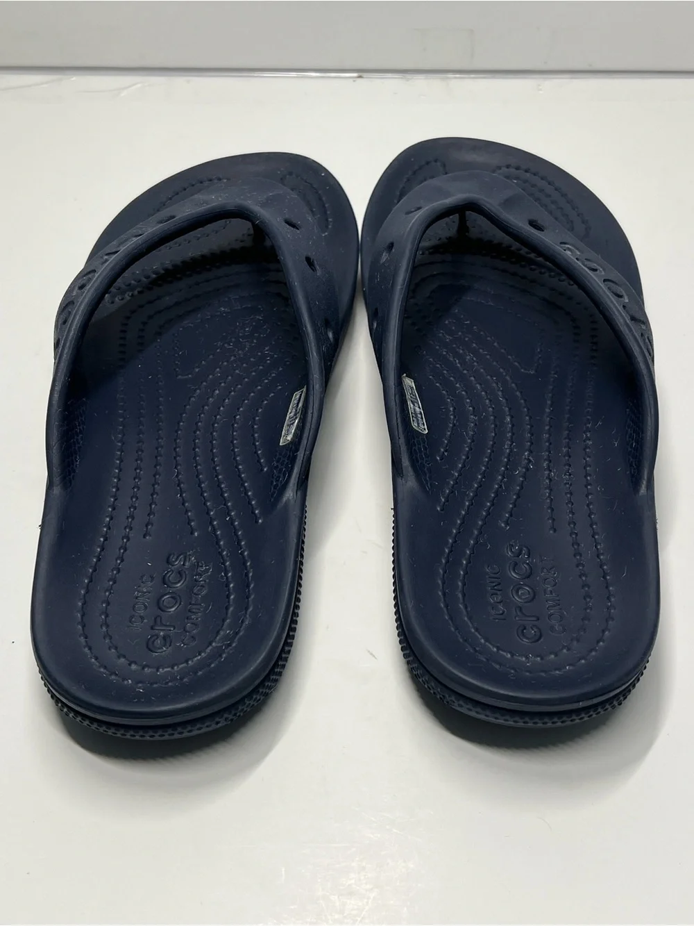 CROCS Men’s Size 6 Women’s Size 8 Navy Blue Waterproof Sandal Flip Flop